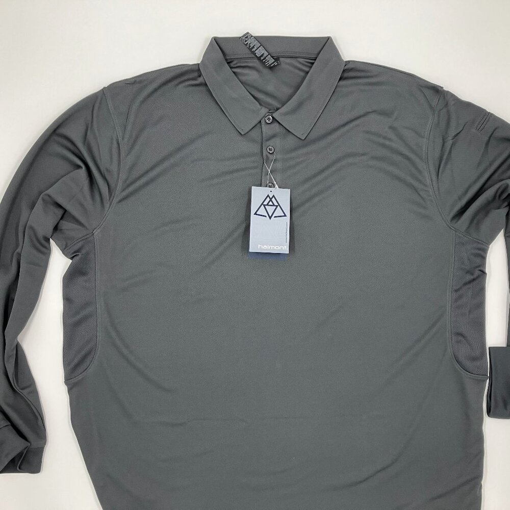 Haimont Mens Performance Polos Long Sleeve Golf Shirts  - Moisture Wicking